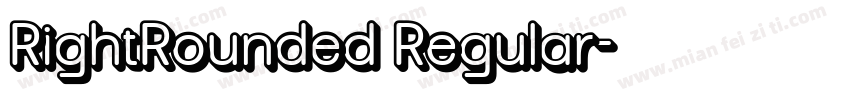 RightRounded Regular字体转换